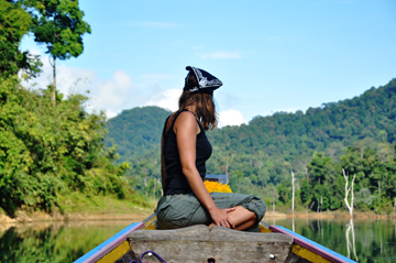 Longtail boat on Khao Sok Lake