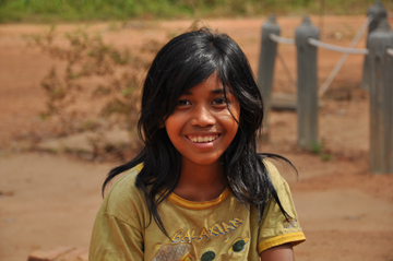 Khmer girl in the market