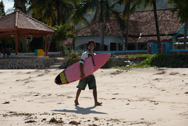 Local surfer at Lakey