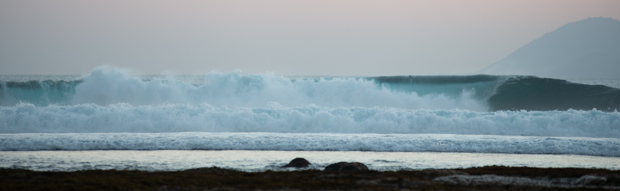 Waves Breaking near Lakey Beach