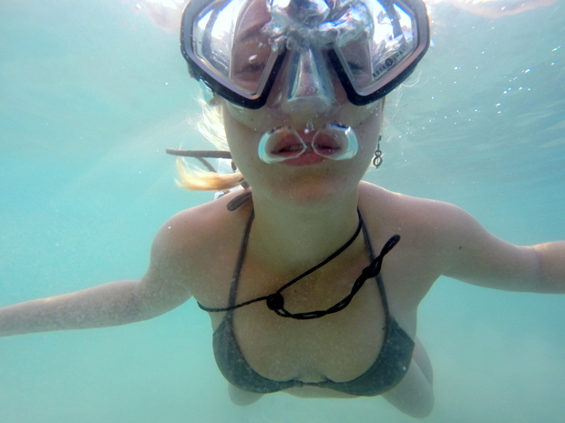 Lola snorkeling in Koh Chang