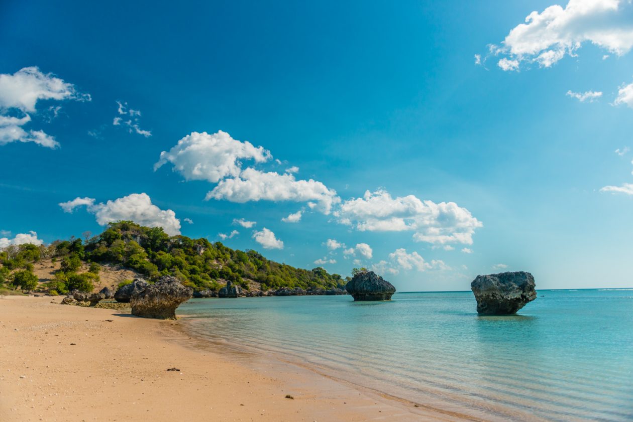 Empty beach on Pulau Rote, Indonesia