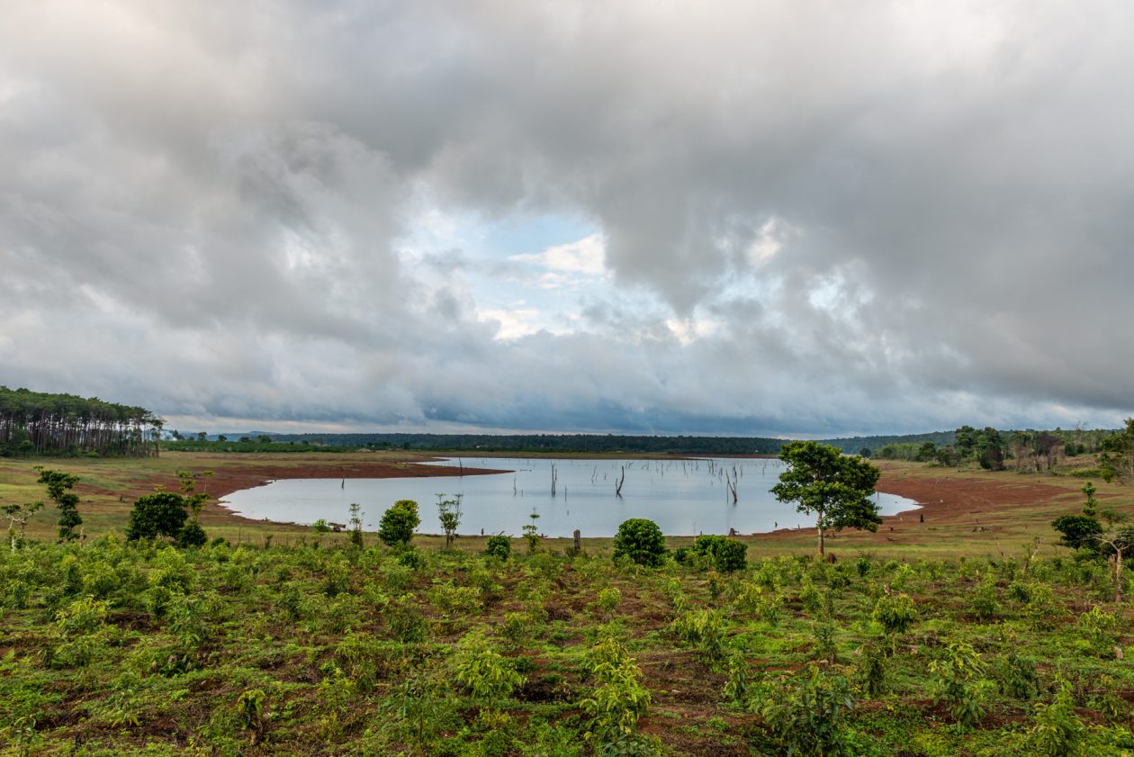 Lake on the way from Nhon to Kon Tumto in Vietman