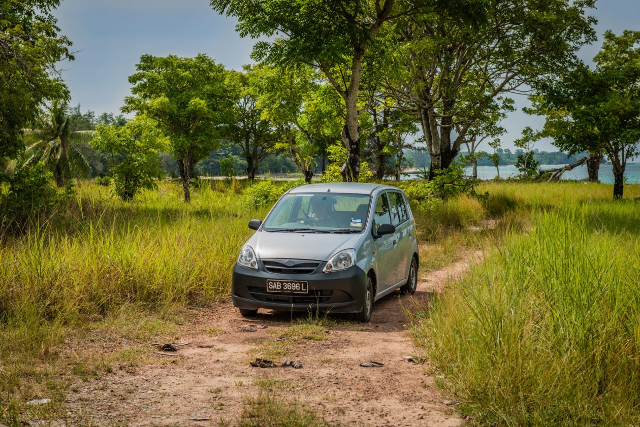 Car we rented to explore Sabah, Borneo, Malaysia