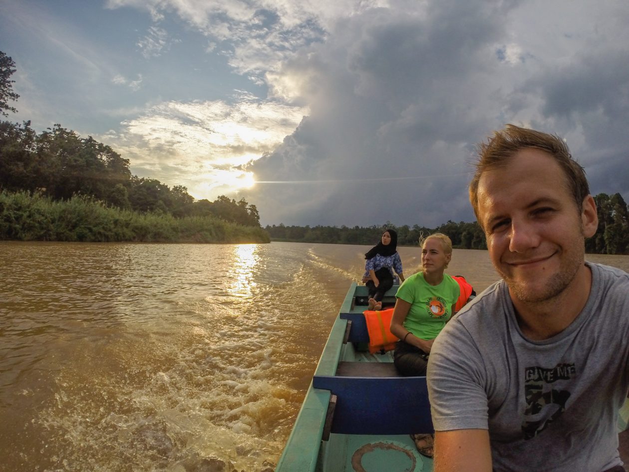 Kinabatangan River motor boat ride